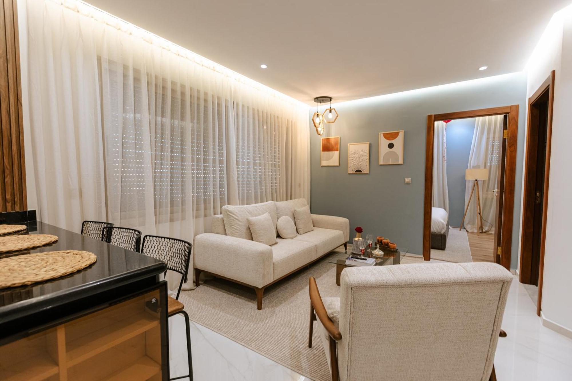 Marina View Residence Luxurious Studio Retreat With Stunning Ocean Views 1 Double Bedroom, 1 Convertible Couch 丹吉尔 外观 照片